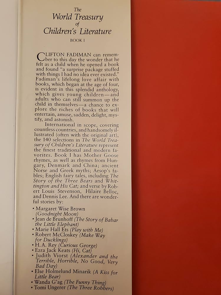 ブリタニカFABBRI'S TREASURY OF WORLD CLASSICS The World Treasury of Children's Literature : Book 1 and 2